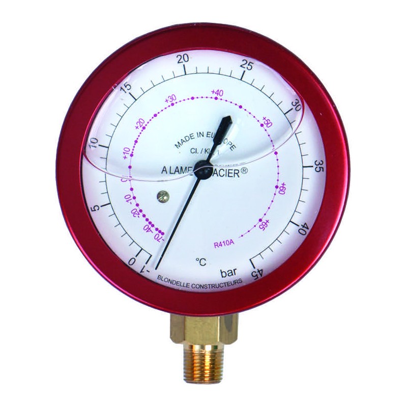 Blondelle Oil-filled Pressure Gauge Ø 80 - Radial - 1 Cl. MAN-BL-80-OIL ...